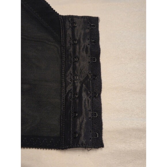 Vintage Carnival Black Bustier Corset 36C | Made in USA | All 4 Garter Straps - Picture 6 of 15